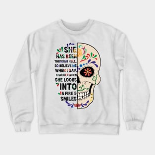 Mexican Sugar Skull Crewneck Sweatshirt